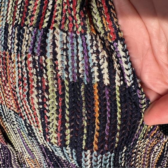 Damee Artsy Patchwork Sleeveless Button-up Tunic with Wire Collar Lagenlook XL - Picture 13 of 15